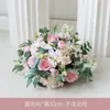 Decoración de Ceremonia de Área de Entrega con Decoración de Columna Romana, Adornos de Área de Entrega, Flores Artificiales, Bolas de Flores, Decoración de Escena de Columna de Flores