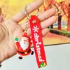 Nuevo Llavero Femenino Lindo Muñeco de Nieve Anciano Muñeca Colgante para Mochila Escolar Masculina Pareja Fábrica Colgante de Árbol de Navidad Dibujos Animados