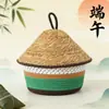 2026 Nuevo Estilo Empaque Estilo Chino Zongzi Caja de Regalo Tejida Caja Vacía de Alta Gama Caja de Empaque para el Festival del Bote del Dragón Caja de Regalo