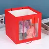 Sacola de Presente, Transparente, Luxo Leve, Sensação de Alta Qualidade, Bolsa Tote, Sacola de Presente Pronta, Sacola para Embalagem de Flores e Bonecas, Sacola de Presente para Lembrancinhas