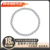 Pulseira de Prata de Lei 925 de Alta Qualidade com Pérolas Luxo Acessível Francês Simples Pulseira de Zircônia Cubo de Açúcar Versátil Pulseira para o Dia a Dia Ins para Mulheres
