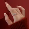 Anillo de Moneda Zodiaco Caballo para Mujer, Año del Caballo, Año Nuevo Chino, Anillo para Dedo Índice, Estilo Chino Tradicional, Regalo de Nicho de Alta Gama