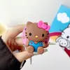 Gato Gatito de Silicona Dibujo Animado Lindo Adecuado para Soporte Magnético Magsafe con Fuerte Adsorción y Airbag Retráctil para Escritorio