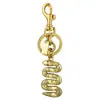 Llavero de Bolsillo con Forma de Serpiente Incrustado de Diamantes Personalizado para Mujer, Colgante para Llaves de Coche, Decoración de Joyería al por Mayor