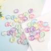 Conchas transparentes color AB con cuentas, conchas con cuentas, cuentas sueltas, material para hacer horquillas con borlas y accesorios para el cabello DIY