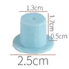 Acessórios de Presente para Artesanato de Natal Chapéu Mágico Mini de Plástico Preto Chapéu de Palhaço Chapéu de Boneco de Neve Cartola