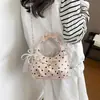 Bolso Bandolera de Cadena de Mano Estilo Coreano Exquisito Bolso de Nube de Puntos Nuevos Elegantes Dulces Frescos Bolso de Hombro Pequeño