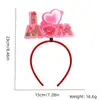 Diadema Decorativa para el Día de la Madre, Accesorios para Fotos de Fiesta Temática "Gracias Mamá", Pinza para el Cabello Diadema de Rosa y Clavel