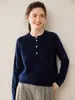 Suéter de Punto de Cachemira Nuevo para Mujer Otoño/Invierno 2026 Clásico Ajuste Delgado Versátil Suéter de Punto Base de Lana