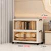 Gabinete de Almacenamiento Transparente Modelo Nuevo Gabinete de Almacenamiento con Puerta Estante de Almacenamiento Multicapa Gabinete de Plástico para Snacks Gabinete de Almacenamiento para Niños