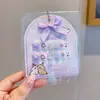 Lindas Pegatinas para Uñas Sanrio para Niños, Pegatinas de Uñas Desgastables, Parches para Uñas de Kuromi, Juguetes de Dibujos Animados para Niños