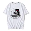 Teoría de la bala rueda de bala rota juego de baile anime periférico levanta la mano oso sonrisa oso manga corta principal camiseta de algodón verano