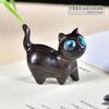 Adornos de Gatito Tallados en Sándalo Verde, Juguetes de Gato Mini Confiados Lindos y Creativos, Pequeños Regalos para Hombres y Mujeres