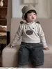 Roupas de Inverno de Algodão para Crianças 2025 Novas Roupas de Inverno para Bebês Meninos Jeans Suits Fabricante Atacado Personalização