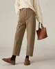 Pantalones de guadaña para mujer de calidad original, nuevo estilo invierno 2023, pantalones harén holgados y de moda, pantalones casuales adelgazantes y cálidos