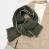 Bufanda de Otoño e Invierno Dongdaemun Bufanda de Lana Mezclada Gruesa para Mujer Coreana Suave Cachemir Doble Cara Doble Uso Bufanda