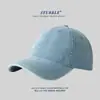 Gorra de Béisbol Lisa de Mezclilla con Circunferencia de Cabeza Grande, Estilo Vintage, Protección Solar para Primavera y Verano, Estilo Urbano Versátil, Visera Curva, Gorra de Pato Unisex