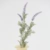 Flor Artificial de Lavanda Planta Individual en Maceta Flor Falsa Jardinería Casera Flor Falsa Flor Falsa de Lavanda Flor Decorativa