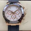 Reloj para Hombre Rolex Daytona Serie 40mm Multifuncional Cronógrafo Incrustado de Diamantes Mecánico Totalmente Automático Aliexpress