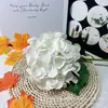 Capa de simulación tela teñida hortensia decoración hogar hotel arreglo floral de boda hortensia