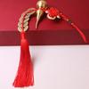 Nudo Chino Rojo Phnom Penh Borla Pequeña Fleco Cobre Dinero Calabaza Dinero Cinco Emperadores Jixiang Colgante Colgante Decoración para Coche