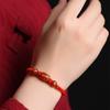 Pulsera de cuerda roja año de nacimiento femenina tejida pulsera roja masculina ágata roja Conejo Dragón caballo gallina ratón regalo joyería