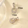 Fivela de Conexão Ferradura de Cobre Banhada a Ouro 18K Zircônia Retenção de Cor Alta Fivela de Fecho para Colar de Pérolas Acessórios de Joias DIY de Alto Padrão