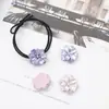 Resina flor de crisantemo pequeña arrugada liga para el pelo pendientes materiales diy hecho a mano banda elástica para el pelo pendientes pasadores accesorios para el pelo
