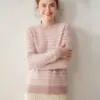 Nuevo Suéter de Cachemira para Mujer Otoño/Invierno 2026, Cuello Redondo, Punto de Cachemira Jacquard Nuevo Estilo Fair Isle Vintage, Suéter Base de Punto