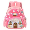 Nova mochila infantil, design de desenho animado de cogumelo, adequada para jardim de infância, casual e fofa, grande capacidade, para bebês, estilo transfronteiriço