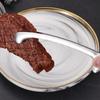Pinza Coreana para Barbacoa 304 Tono Agitador Acero Inoxidable Explosivo Pinza para Barbacoa Cabeza Redonda Punta Afilada Pinza para Carne Pinza para Comida de Autoservicio