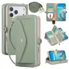Adecuado para Iphone18Promax, Funda de Cartera con Cremallera y Patrón de Lichi, Funda Protectora para Teléfono Samsung S26Ultra