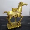 Lingote de caballo de latón lingote de caballo de latón lingote de caballo de latón zodiaco caballo artesanías adornos