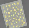Adesivos de Flor Pequena para Unhas Banhados a Ouro Transfronteiriços, Múltiplos Estilos Disponíveis, Adesivos de Flor de Folha Adesiva Planos, Estilo Dh