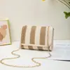 Bolsa para Câmera Patchwork com Padrão Novo Estilo Transfronteiriça, Bolsa Clutch Tecida Color-Blocking, Bolsa Transversal Feminina com Corrente Exclusiva Transfronteiriça, Dropshipping Italiano