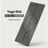Tapete de yoga personalizado transfronteiriço de borracha PU, antiderrapante, espessado e alargado, 185*68*0,5cm, tapete de nível profissional para estúdios de yoga