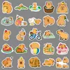 100 Adesivos de Capivara Desenho Animado Animal Fofo Kabi Bala Goo Card Decorativo Copo de Água Celular Adesivos de Batata