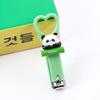 Cortador de Unhas de Panda Fofo de Desenho Animado Portátil Estudante Doméstico Pequeno Anti-Salpicos