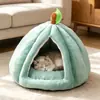 Ninho de Abóbora Semi-fechado Uso em Todas as Estações Aquecimento de Inverno Artefato Tapete para Gato Cachorro Alta Segurança Alta Aparência Ninho