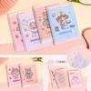 Qingyifang tokidoki serie rosa Clip de varilla A4 lindo libro de dibujos animados papel de prueba funda protectora Clip de varilla