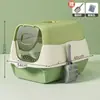 Bandeja Sanitaria para Gatos Totalmente Cerrada Extra Grande a Prueba de Olores Jaula Anti-Arena para Gatitos Inodoro para Gatos Suministros para Gatos Anti-Salpicaduras