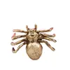 Artefacto de Cobre Pequeño de Nuevo Estilo Transfronterizo Araña de Latón Macizo Soporte de Tapa Estilo Japonés Mascota de Té Adorno Creativo de Escritorio