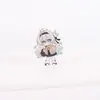 Llavero de Resina de Imitación Acrílica de Doble Cara con Forma de Arco de Personaje de Anime Periférico Cultural y Creativo Colgante Decorativo para Mochila