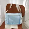 Bolso bandolera de gran capacidad, elegante y lindo para fans y estudiantes, con un diseño moderno y una estética dulce inspirada en el anime.