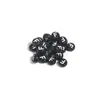 100/paquete acrílico negro más blanco letras individuales cuentas agujero para colgar limpias cuentas sueltas diy cadena para teléfono móvil collar al por mayor