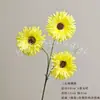 Buquê de Flores Artificiais Amarelas Cena de Casamento Rosa Borboleta Orquídea Floral Materiais DIY Adereços de Decoração