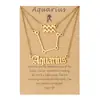 Juego de Collares Apilables de Acero Inoxidable de 12 Constelaciones Tendencia Europea y Americana Transfronteriza con Tarjeta Collar de Constelación Venta al por Mayor