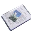 Bolsa para Documentos A4 Impermeável Comum para Escritório Papel de Teste Bolsa para Arquivos Padrão Diagonal Bolsa Transparente com Fecho Bolsa para Documentos Pasta