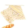 Em Estoque Sacos de Pão com Fivela Mais Vendidos da Amazon, Sacos Reutilizáveis para Armazenamento de Pão, Sacos de Pão com Cera de Abelha de Grau Alimentício