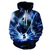 Sudadera Serie Ninja Tendencia de Animación Impresión Digital 3D Traje de Béisbol Manga Larga Dibujos Animados Sudadera para Hombre